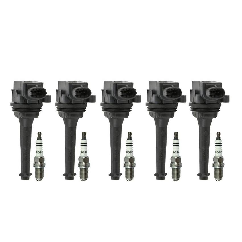 Volvo Ignition Coil Kit 5 Pieces Nickel Yttrium 30713416